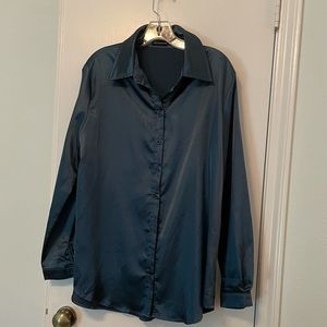 Pretty Little Thing satin blouse